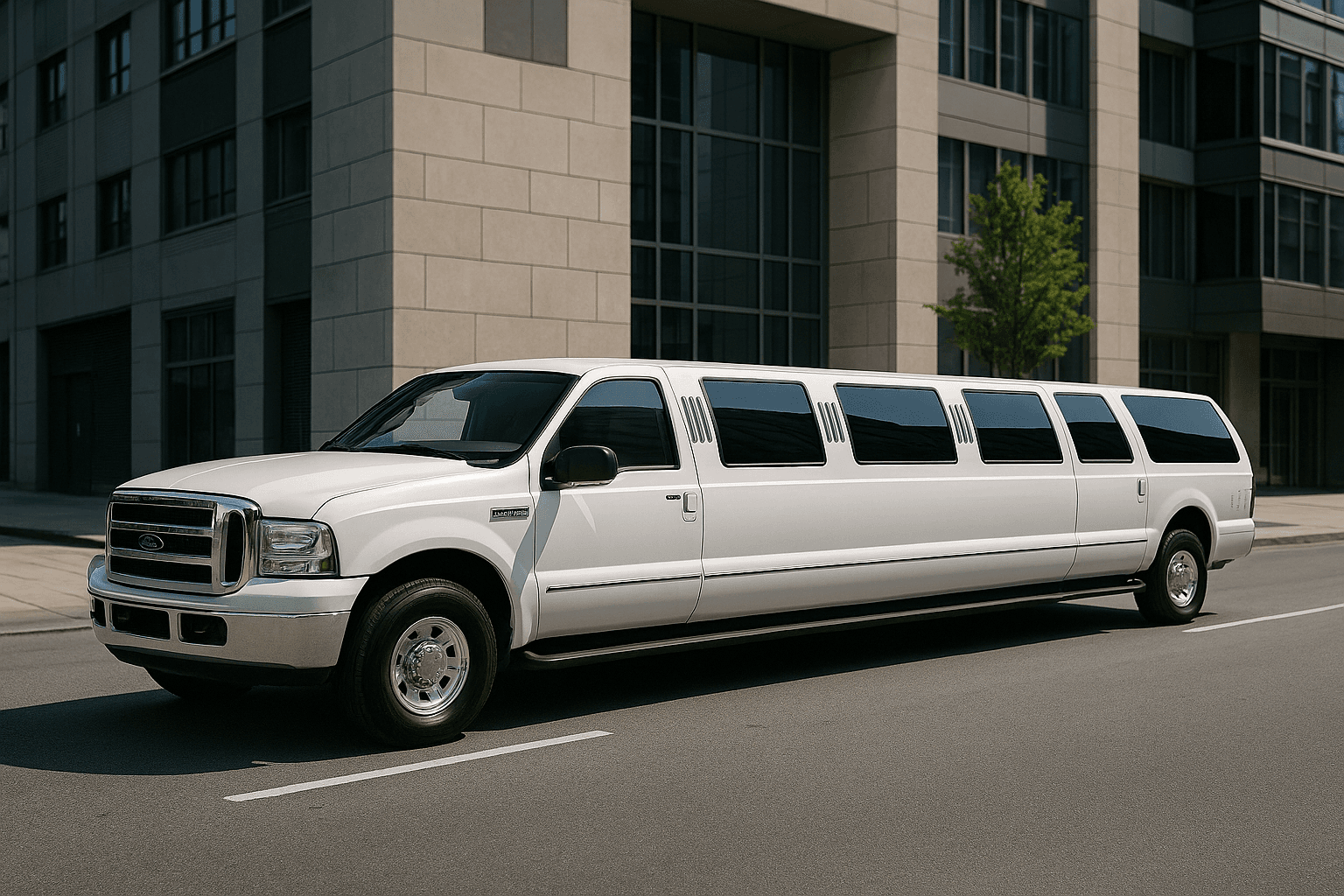 16 Passenger Limo exterior