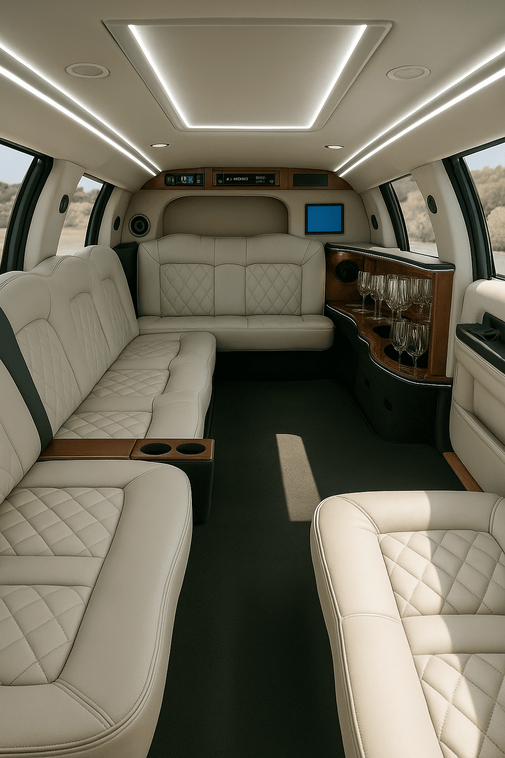 16 Passenger Limo interior