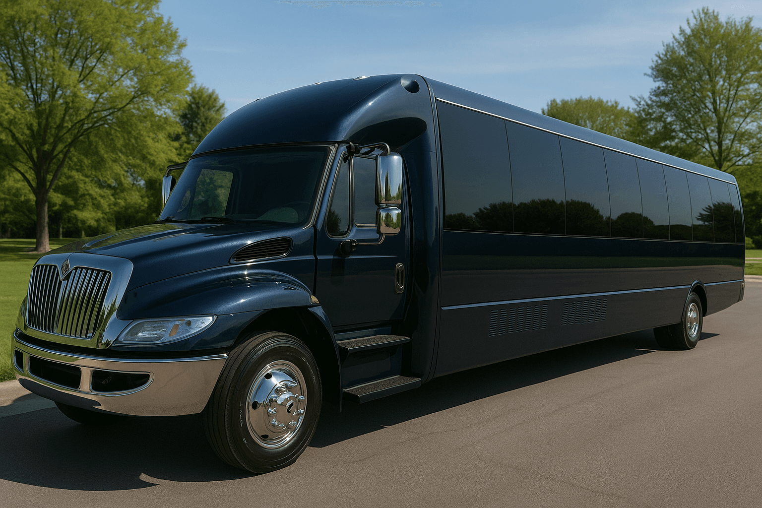 34 Passenger Party Bus exterior