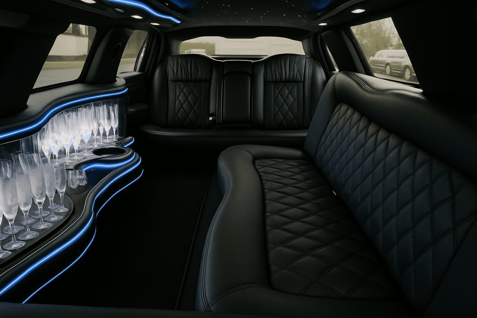 8 Passenger Limo interior